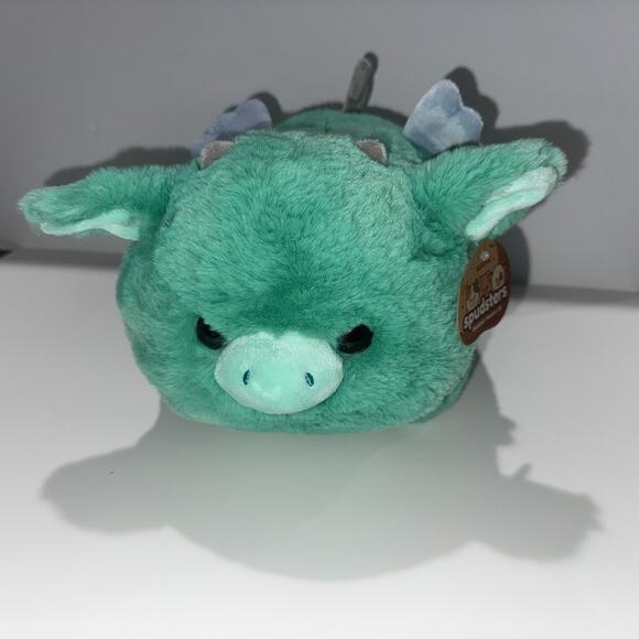 Aurora Spudsters Della Dragon Plush Mint Green Stuffie NWT Peaceful Potato - Picture 2 of 4
